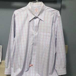 Brooks Brothers 17.5-33 blue non-iron shirt
